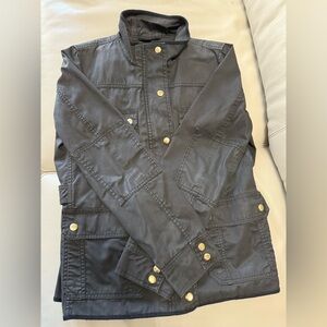 J.Crew Relaxed Boyfriend Field Jacket with Gold Accents Sz M